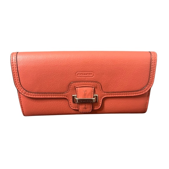 Coach Coral Bifold Leather Wallet - Picture 3 of 11